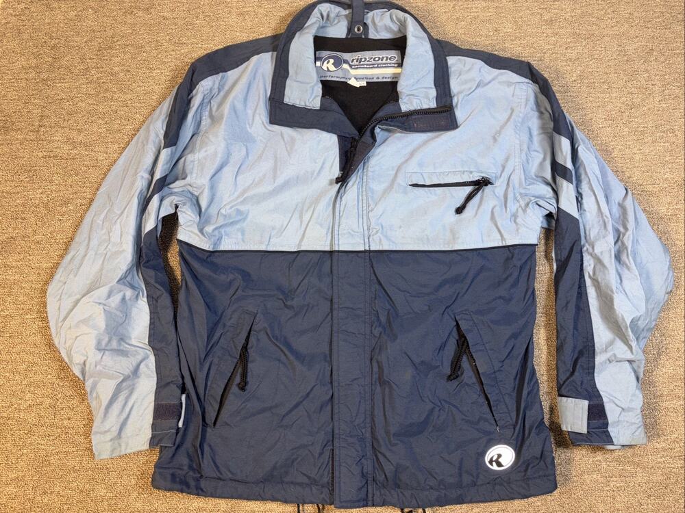 Men’s Rip Zone Snowboard Parka Jacket Blue Small 23x29